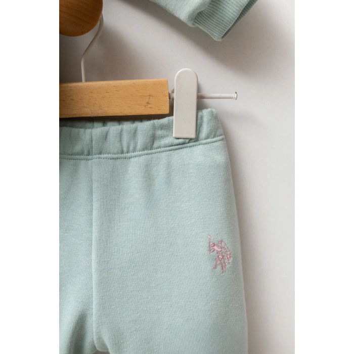 U.S.POLO ASSN KIZ BEBEK 2Lİ TAKIM - SU YEŞİLİ