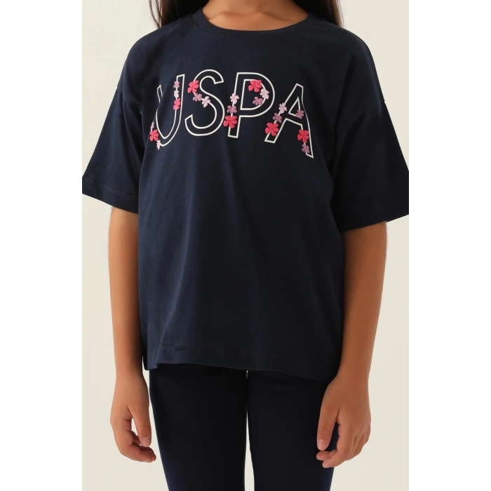 KIZ GARSON BERMUDA TAYT TAKIM - LACİVERT