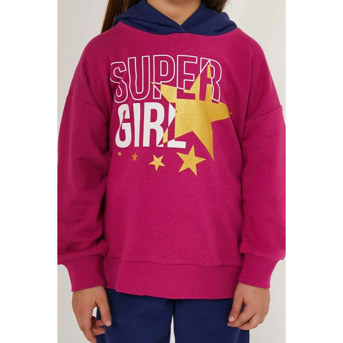 KIZ ÇOCUK EŞOFMAN TAKIM - MÜRDÜM