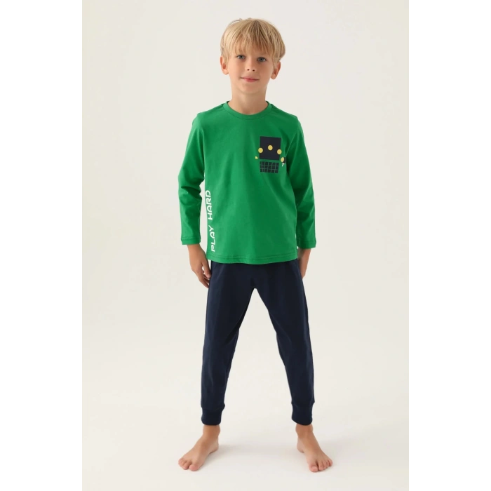 ERKEK ÇOCUK İKİLİ TAKIM - ELMA YEŞİLİ