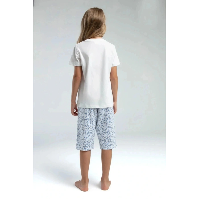 KIZ ÇOCUK KAPRİ TAKIM - Beyaz