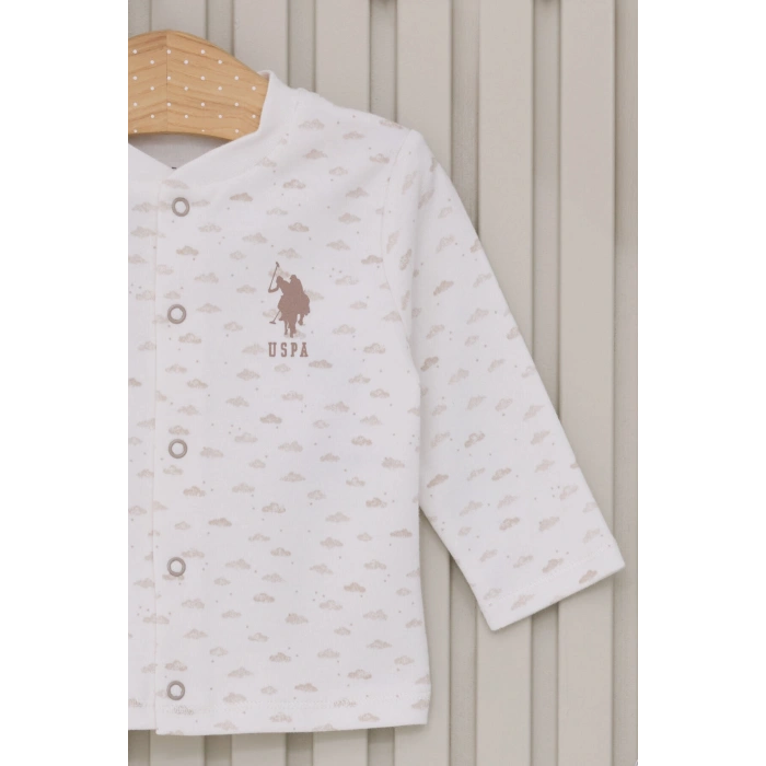 US POLO ERKEK BEBEK PATİKLİ 3LÜ TAKIM - BEYAZ