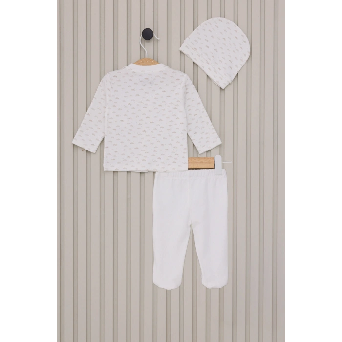 US POLO ERKEK BEBEK PATİKLİ 3LÜ TAKIM - BEYAZ