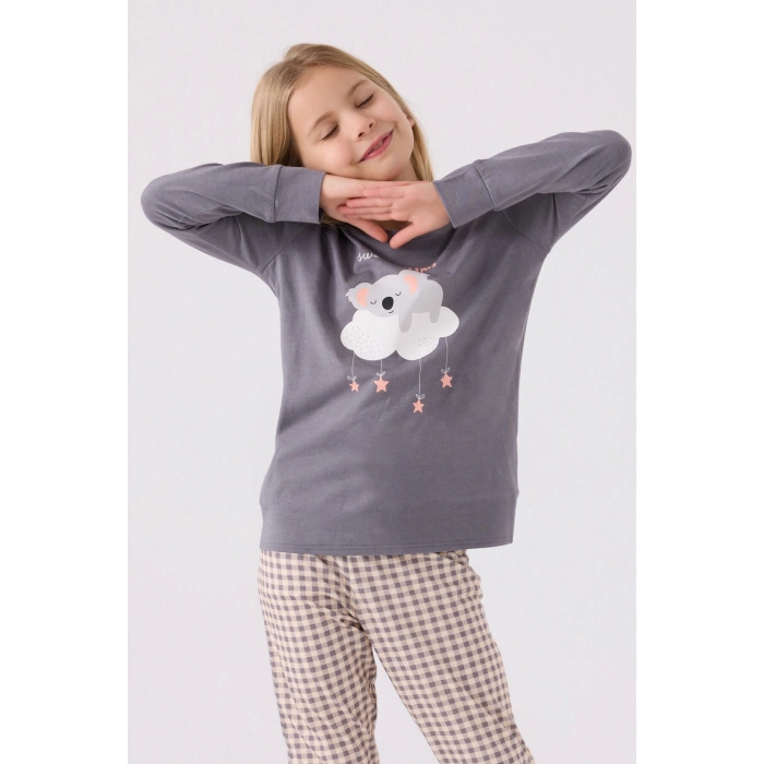 ARNETTA ANNE KIZ İKİLİ TAKIM - KOYU GRİ