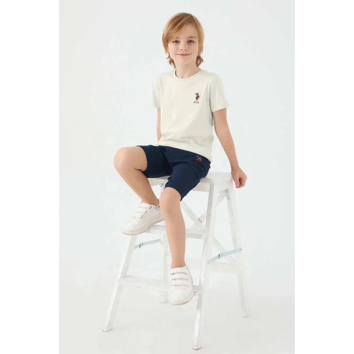 ERKEK ÇOCUK BERMUDA TAKIM - PETROL