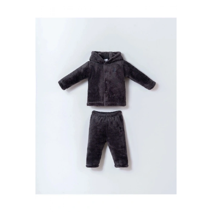 U.S.POLO ERKEK BEBEK WELSOFT 2Lİ TAKIM - KOYU GRİ