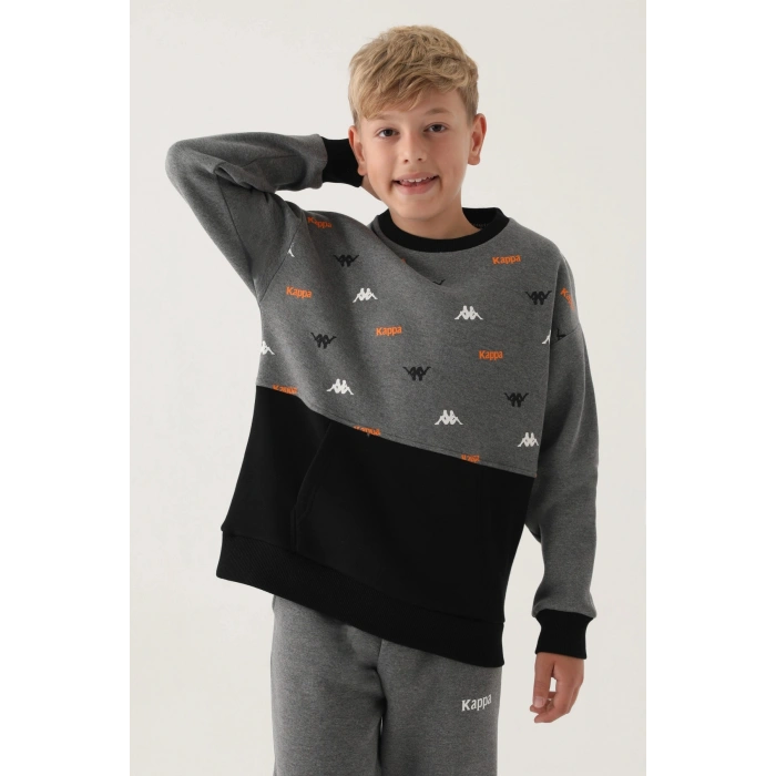 KAPPA ERKEK ÇOCUK SWEATSHIRT - MELANJ