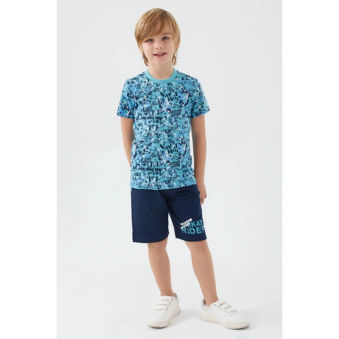 ERKEK ÇOCUK BERMUDA TAKIM - CAM GÖBEĞİ