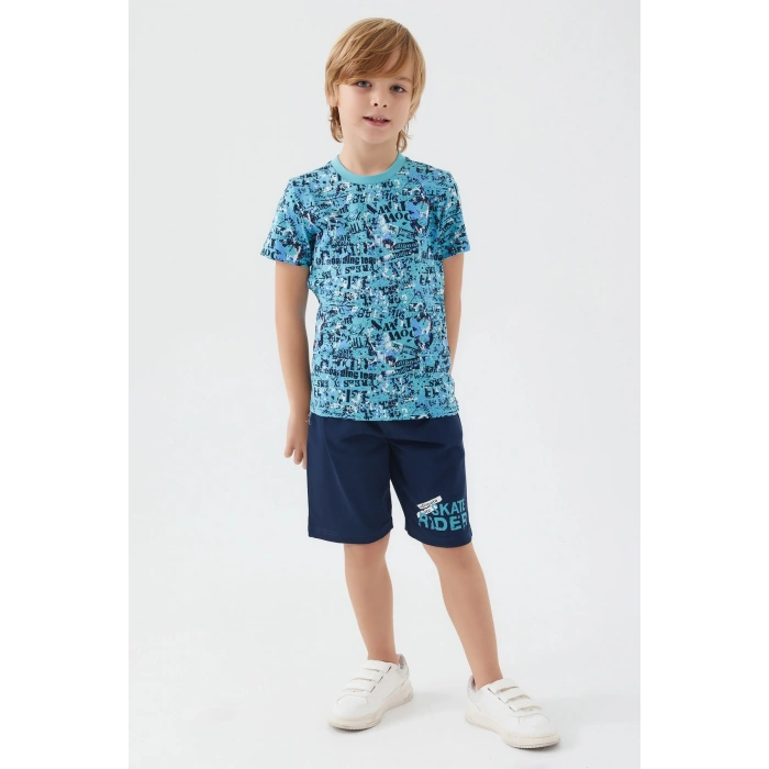 ERKEK ÇOCUK BERMUDA TAKIM - CAM GÖBEĞİ