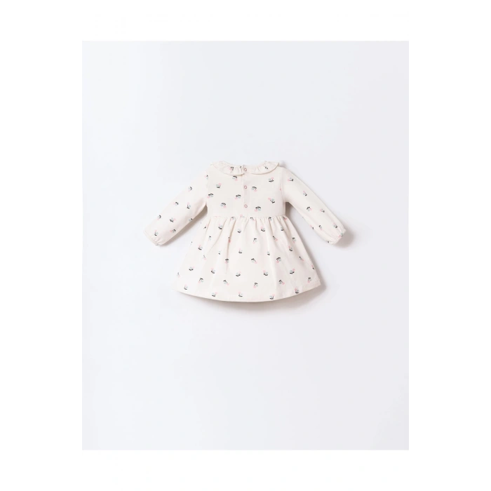 U.S.POLO ASSN. KIZ BEBEK ELBİSE - EKRU