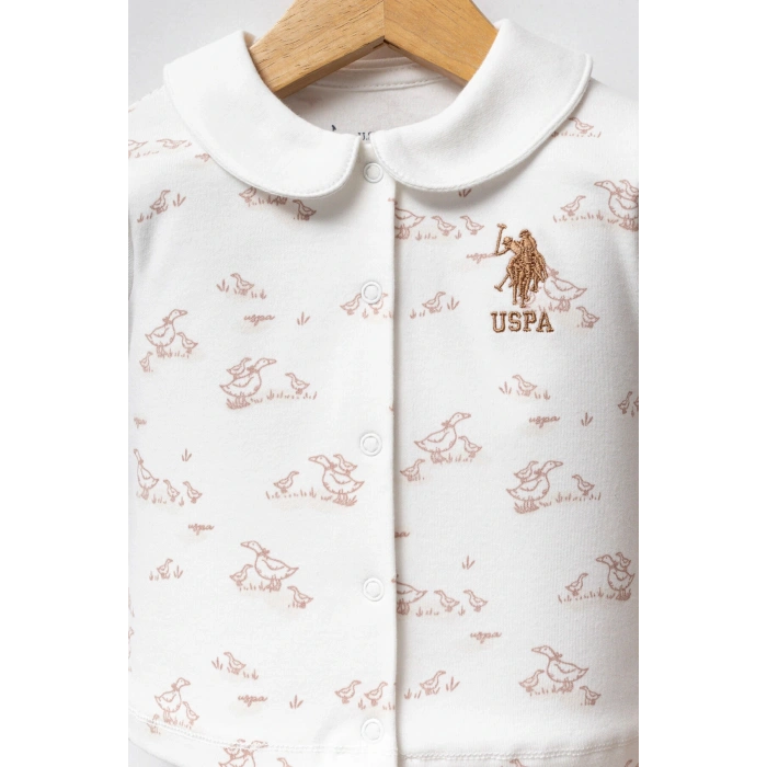 U.S.POLO ASSN KIZ BEBEK 2Lİ TAKIM - Beyaz