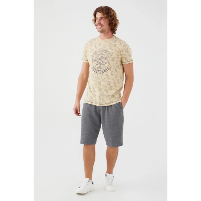 ARNETTA BABA OĞUL BERMUDA TAKIM - KOYU BEJ