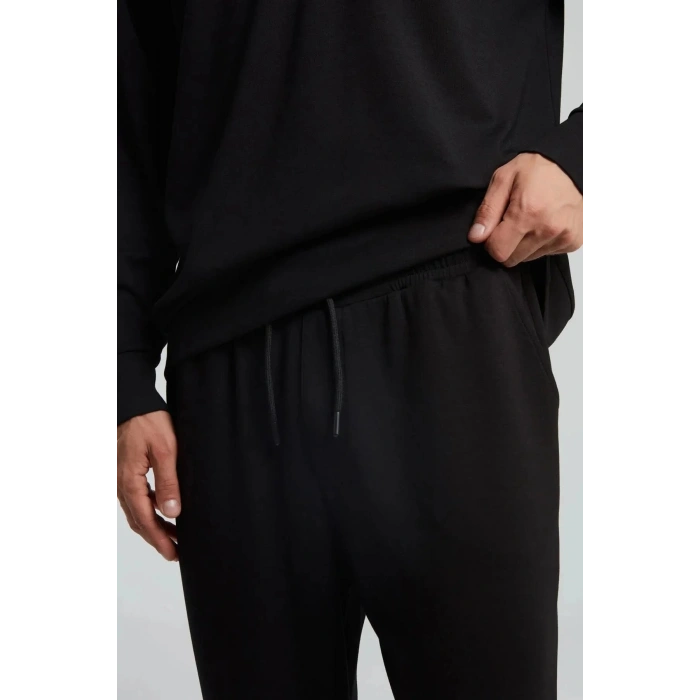 Benmanaj Erkek Lacivert Jogger Eşofman Altı - SİYAH