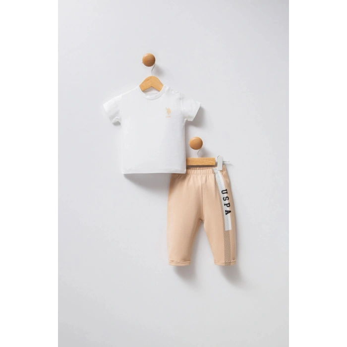 U.S POLO ASSN ERKEK BEBEK 3LÜ TAKIM - BEJ