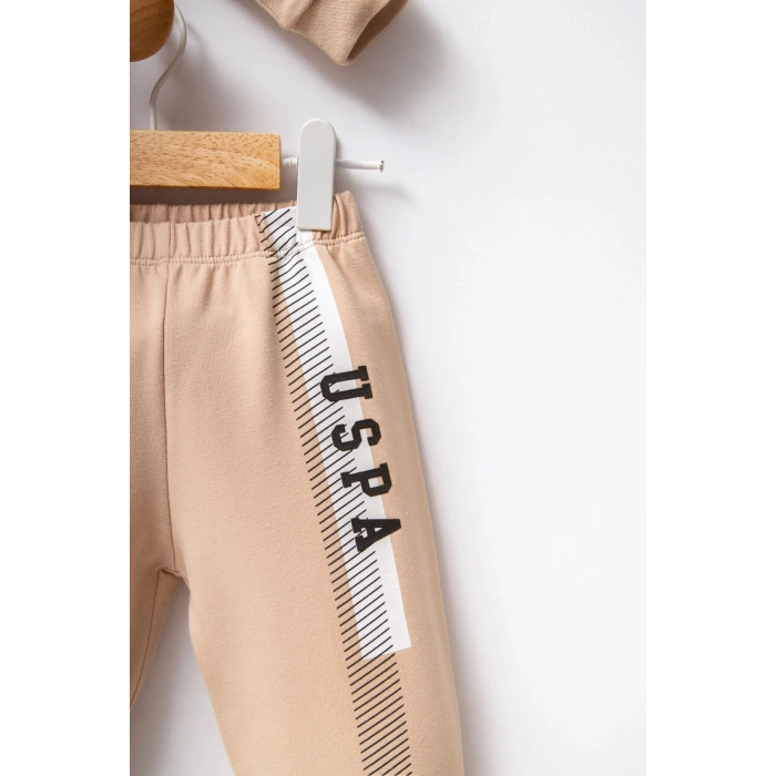 U.S POLO ASSN ERKEK BEBEK 3LÜ TAKIM - BEJ