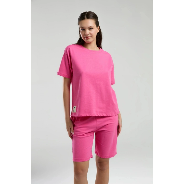 ANNE KIZ BERMUDA TAKIM - AÇIK FUŞYA