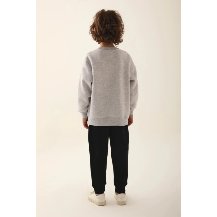 ERKEK ÇOCUK EŞOFMAN TAKIM - KAR MELANJ