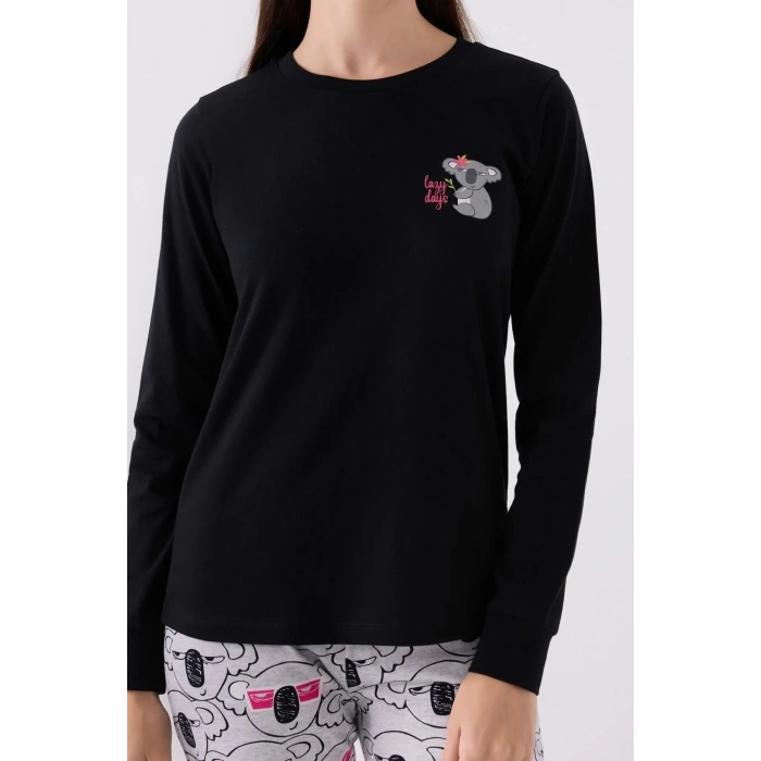 ANNE KIZ İKİLİ TAKIM - SİYAH