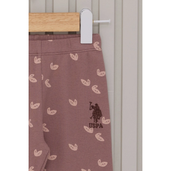 US POLO KIZ BEBEK UZUN KOL 2LI TAKIM - BEYAZ