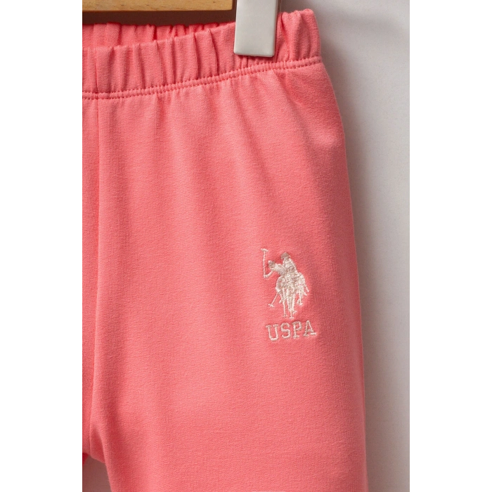 U.S.POLO ASSN KIZ BEBEK TAKIMI - NEON PEMBE