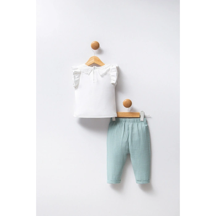 U.S.POLO ASSN. KIZ BEBEK 2Lİ TAKIM - Beyaz