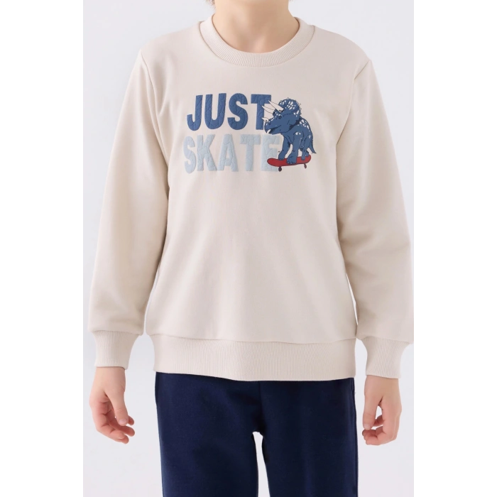 ERKEK ÇOCUK EŞOFMAN TAKIM - BEJ