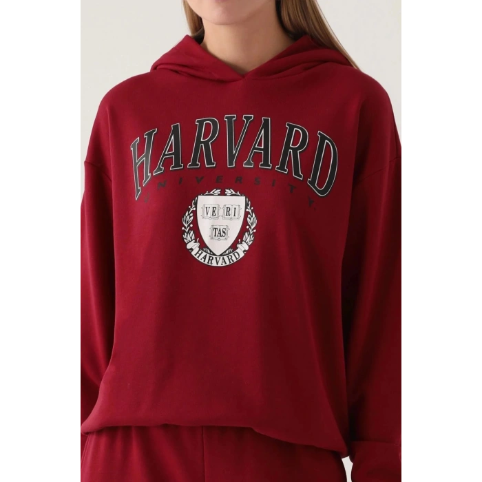 HARVARD KADIN TEK ÜST - BORDO