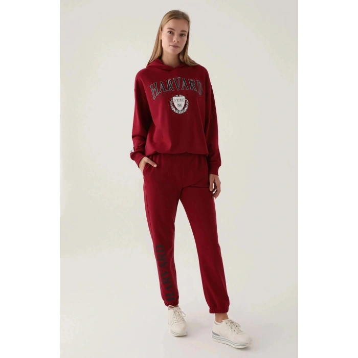 HARVARD KADIN TEK ÜST - BORDO
