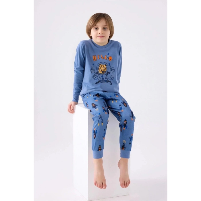 ERKEK ÇOCUK İKİLİ TAKIM - MAVİ