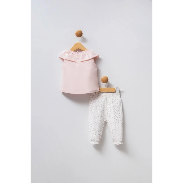 U.S.POLO ASSN. KIZ BEBEK 2Lİ TAKIM - PUDRA