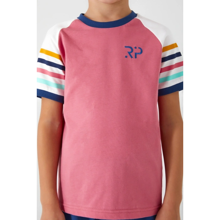 ERKEK ÇOCUK BERMUDA TAKIM - KIZIL PEMBE