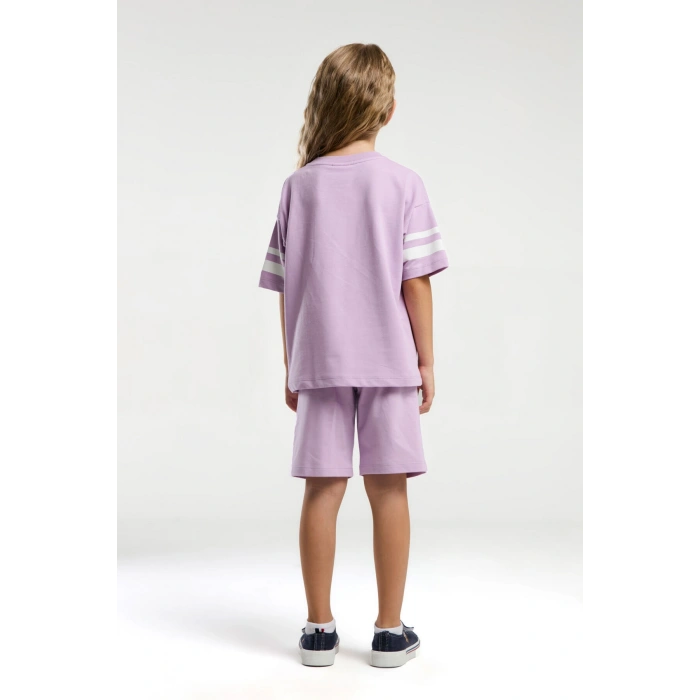 KIZ ÇOCUK BERMUDA TAKIM - MAUVE