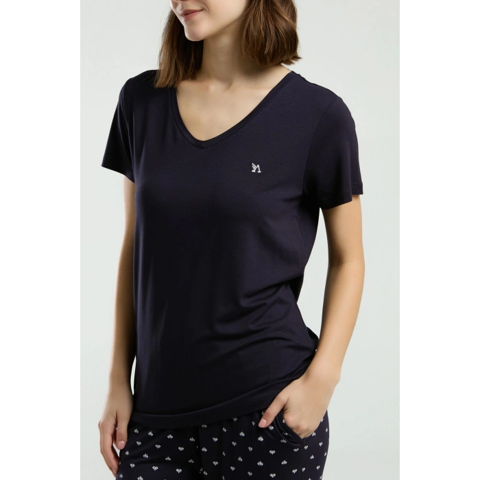 ARNETTA KADIN KAPRİ TAKIM - LACİVERT