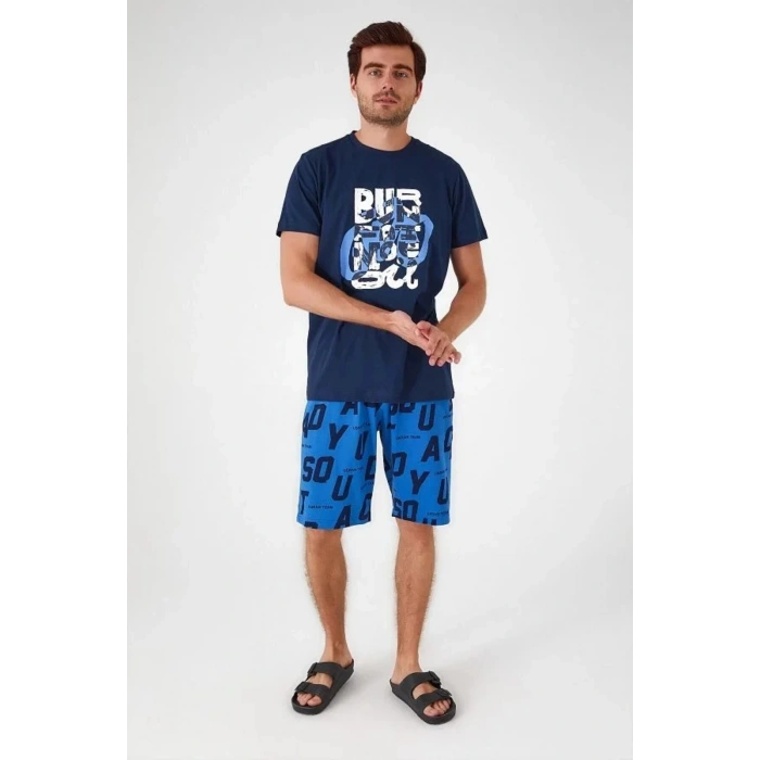 BABA OĞUL BERMUDA TAKIM - LACİVERT