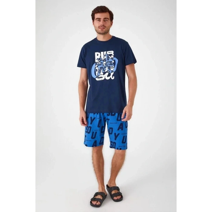 BABA OĞUL BERMUDA TAKIM - LACİVERT