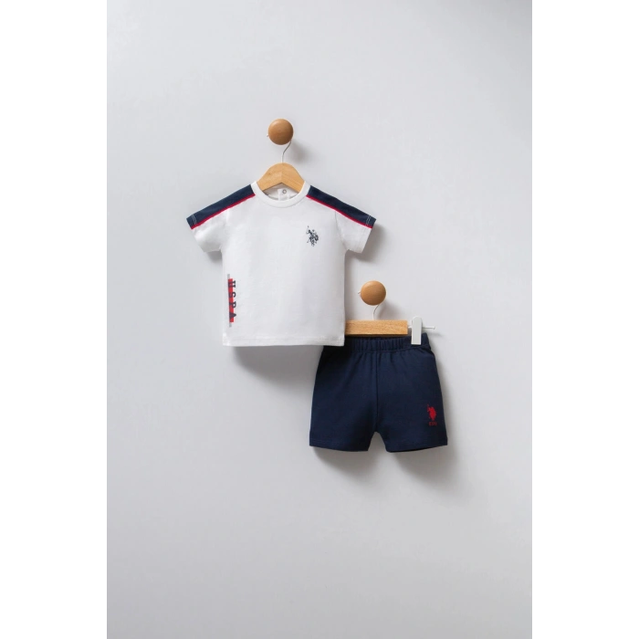 U.S POLO ASSN ERKEK BEBEK 2Lİ TAKIM - BEYAZ/KIRMIZI
