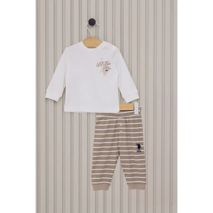 US POLO ERKEK BEBEK 2LI TAKIM - BEYAZ