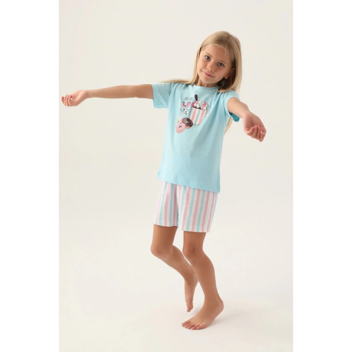 ARNETTA ANNE KIZ ŞORT TAKIM - AÇIK MAVİ