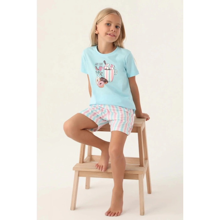 ARNETTA ANNE KIZ ŞORT TAKIM - AÇIK MAVİ