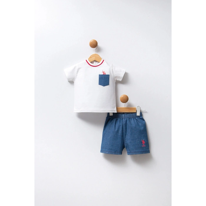 U.S POLO ASSN ERKEK BEBEK 2Lİ TAKIM - Beyaz