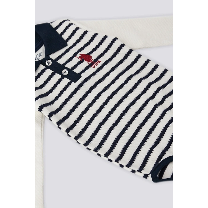 ERKEK BEBEK YAKALI UZUN KOLLU DIŞ BODY - LACİVERT