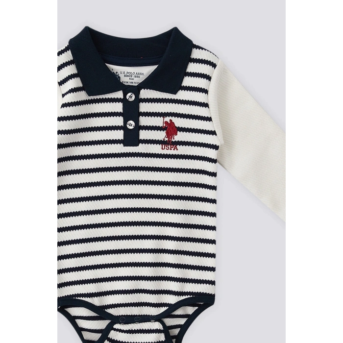 ERKEK BEBEK YAKALI UZUN KOLLU DIŞ BODY - LACİVERT