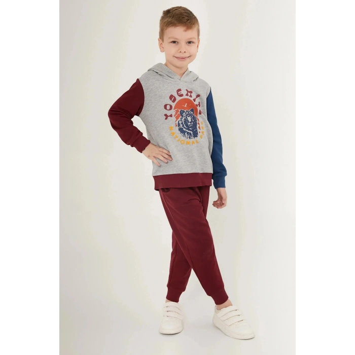 ERKEK ÇOCUK EŞOFMAN TAKIM - GRİ MELANJ