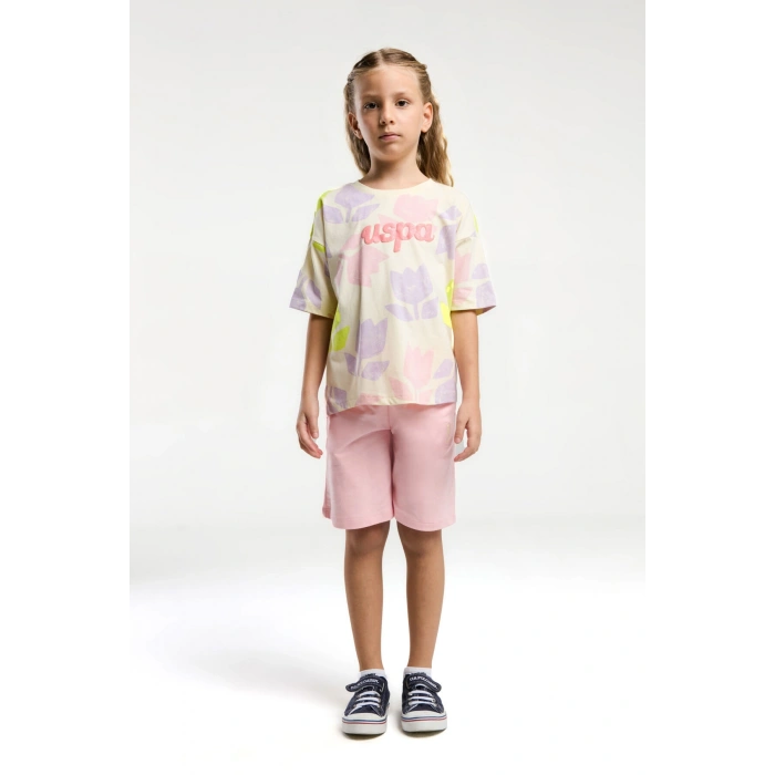 KIZ GARSON BERMUDA TAKIM - LİMON