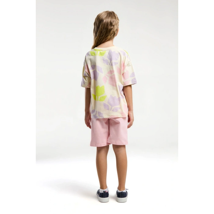 KIZ GARSON BERMUDA TAKIM - LİMON