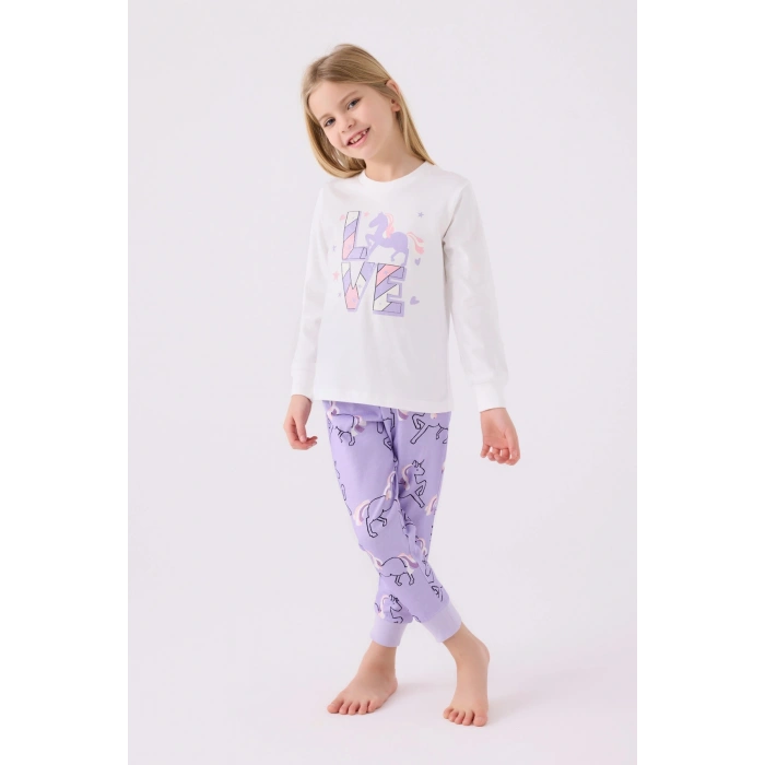 KIZ ÇOCUK İKİLİ TAKIM - BEYAZ