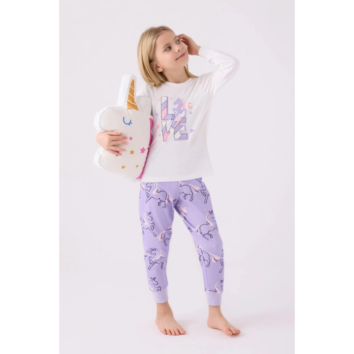 KIZ ÇOCUK İKİLİ TAKIM - BEYAZ