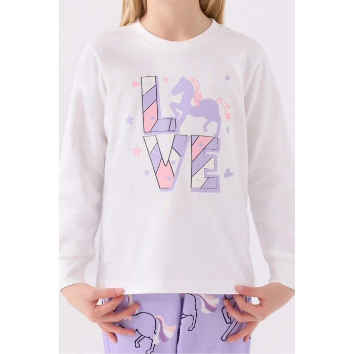 KIZ ÇOCUK İKİLİ TAKIM - BEYAZ