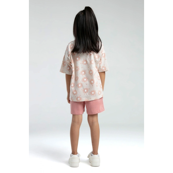 KIZ ÇOCUK ŞORT TAKIM - Açık BEJ