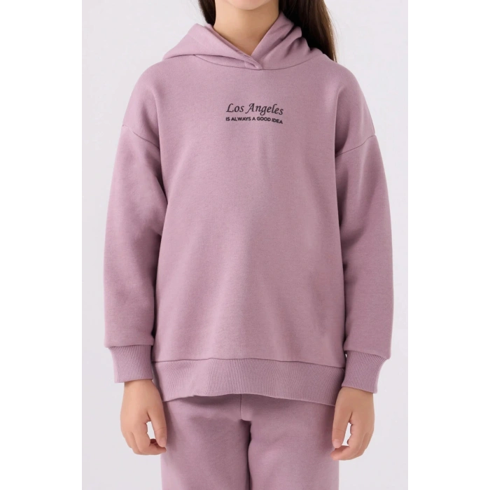 KIZ ÇOCUK EŞOFMAN TAKIM - LEYLAK